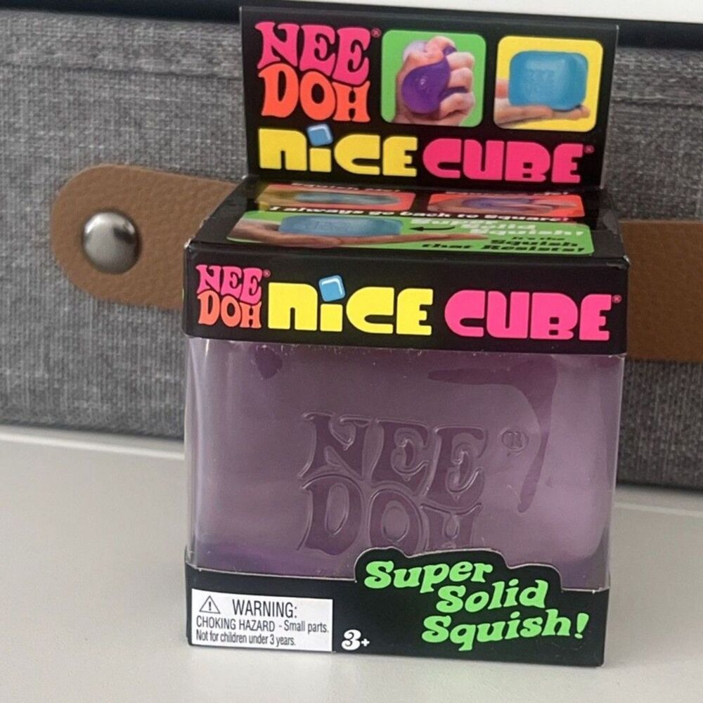 NeeDoh Nice Cube Nee Doh PURPLE Original Ice Cube